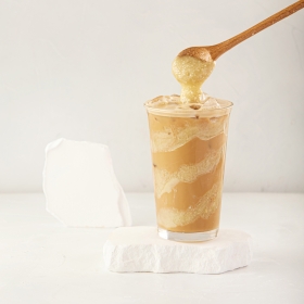 Trà đen sữa macca